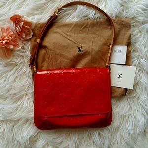 SOLD Louis Vuitton Red Leather Monogram Bag